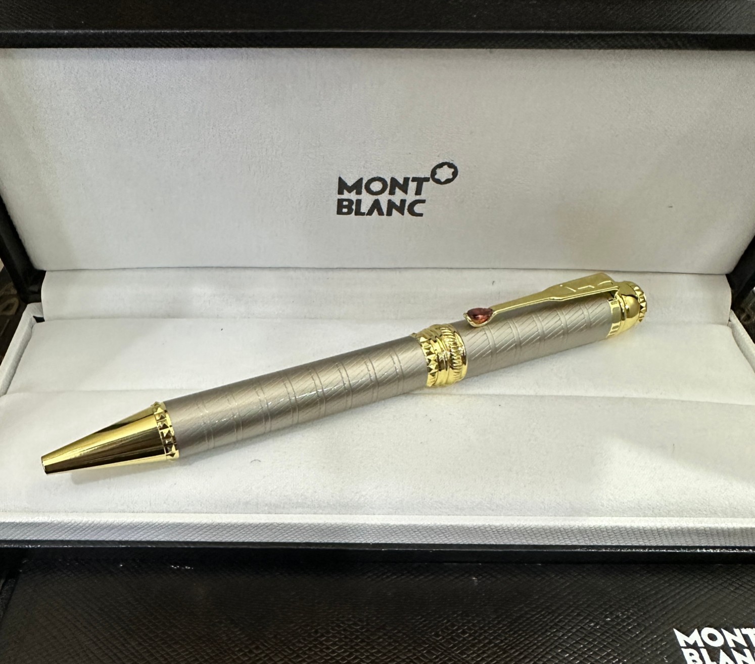 AAA Copy Montblanc Limited Edition 4810 Ballpoint Pen Silver